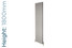 AP-MAGC18H4S-WHAL-TH - Apollo Magenta Curve Aluminium Designer White Aluminium Double Vertical Radiator H1800mm X W475mm AP-MAGC18H4S-WHAL-TH - Apollo Magenta Curve Aluminium Designer White Aluminium Double Vertical Radiator H1800mm X W475mm